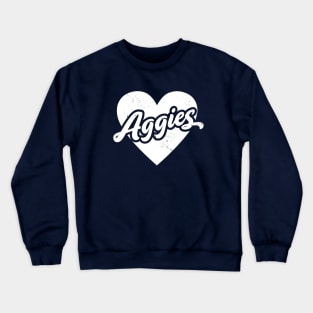 Vintage Aggies School Spirit // High School Football Mascot // Go Aggies Crewneck Sweatshirt